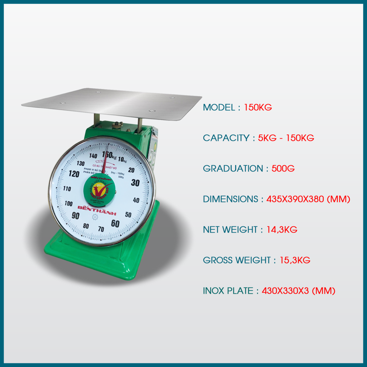 Spring Deal Scale Cân Bến Thành Spring dial scale manufacturer in Vietnam