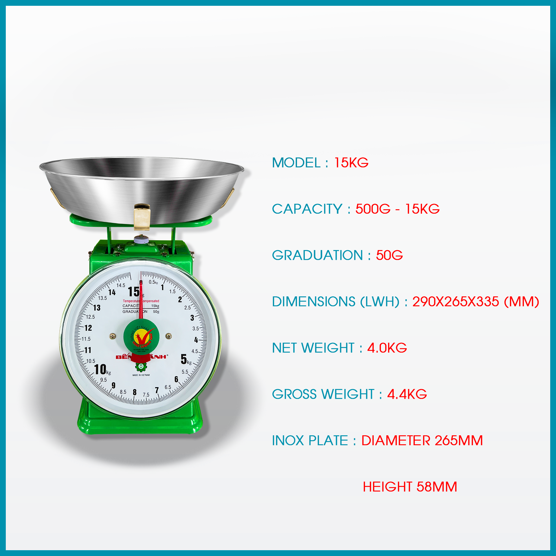 Spring Deal Scale Cân Bến Thành Spring dial scale manufacturer in Vietnam